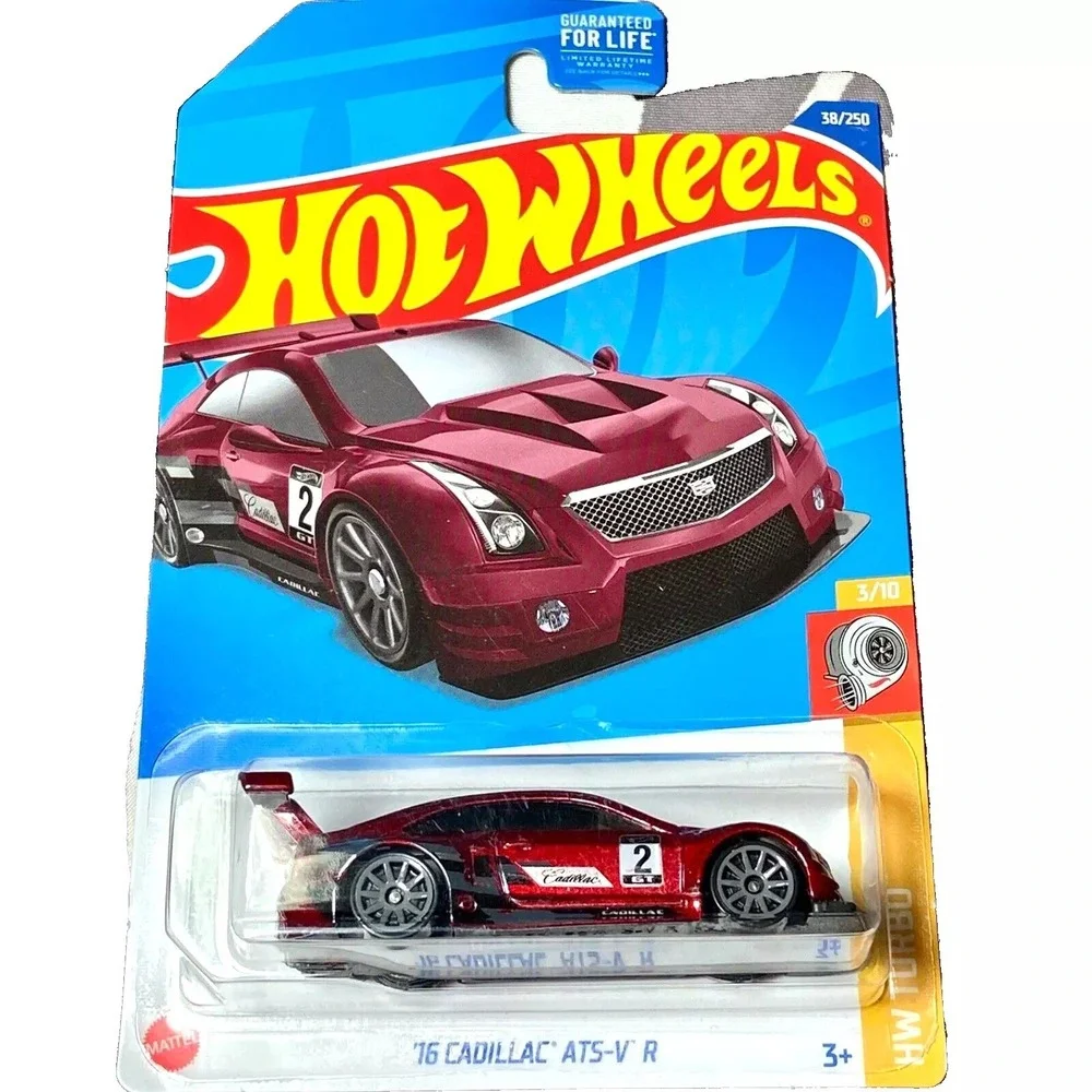 Hot Wheels '16 Cadillac ATS-V R 38/250 Candy Red HW Turbo 3/10 Die-cast NIP 2022